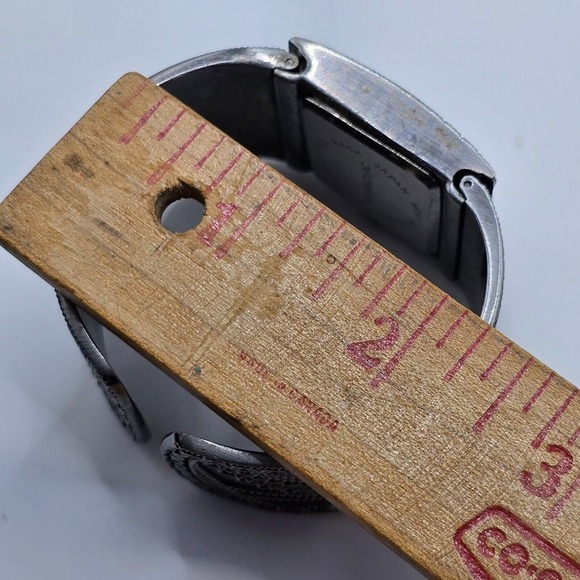 Vintage Avon Cuff Bracelet Watch Quartz Gunmetal Steampunk - Picture 11 of 12